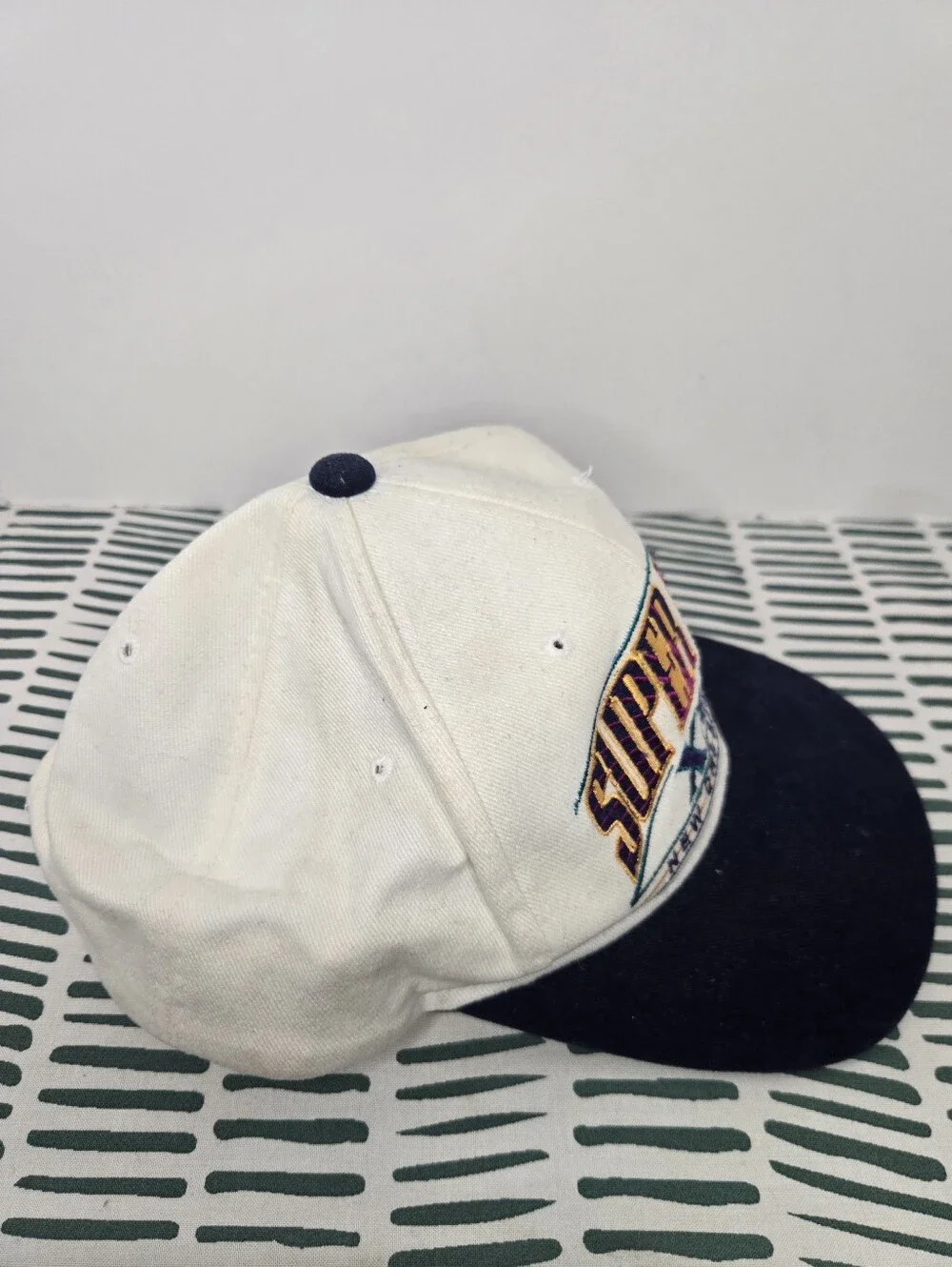 Super Bowl XXXI New Orleans 1997 Vintage White and Navy Cap